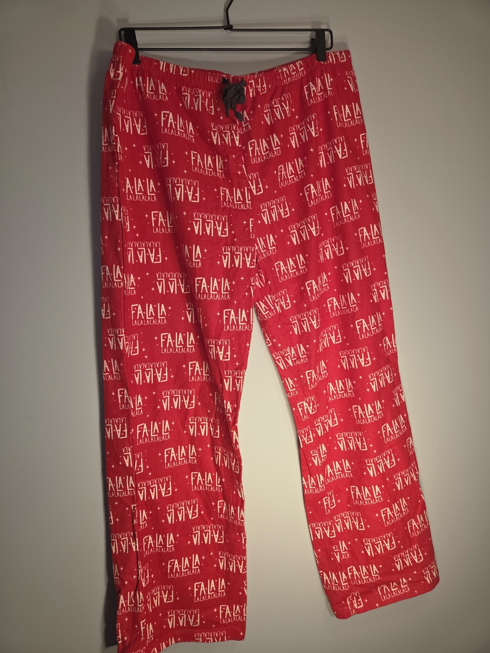 Tommy Hilfiger Holiday Red 'Fa La La' Pajama Pants - Cozy Sleepwear